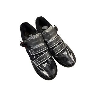 Gavin Elite Rd Indoor Cycling Shoes WMNS 8.5  Black Silver Road Bike‎ Cleats